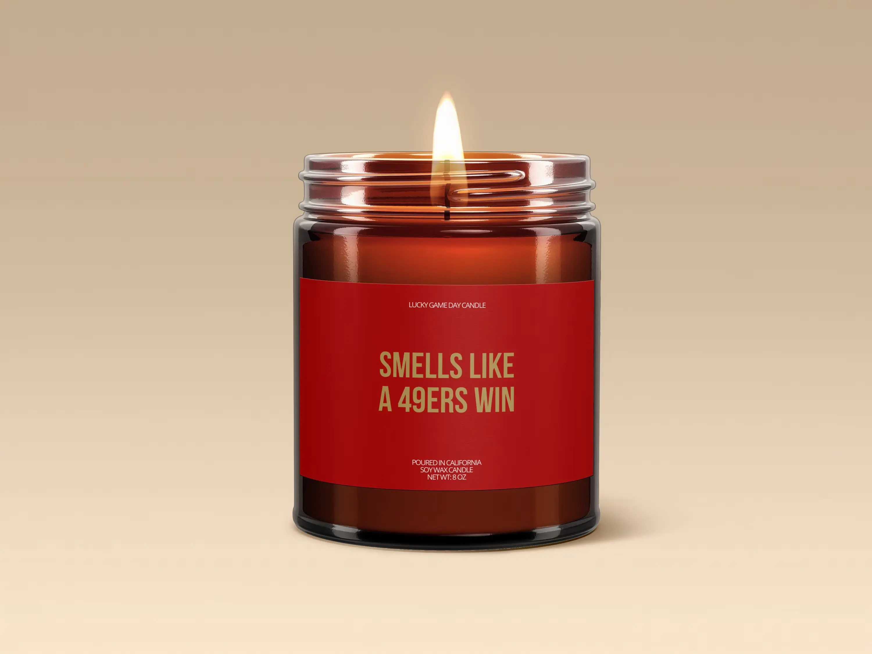 Smells Like A 4.9ers Win Candle | Football | San Fran49ers | Game Day | Sports | Watch Party |