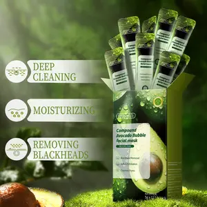 Avocado Bubble Mask with Salicylic Acid & Avocado, Deep Cleansing, Pore Refining, Hydrating, Non-Irritating, Travel Size