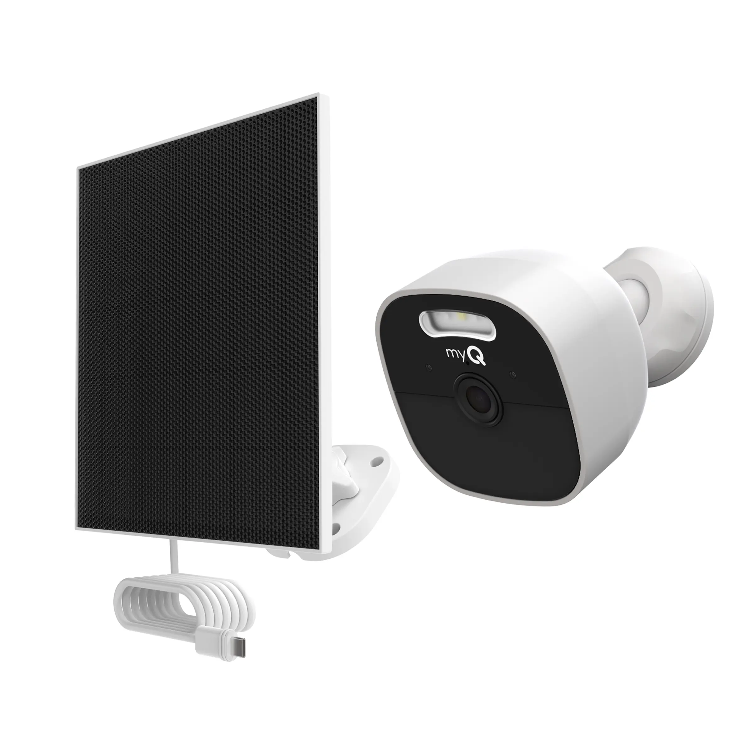 myQ Outdoor Battery Camera and Solar Panel Bundle myQ Outdoor Battery Camera and Solar Panel Bundle