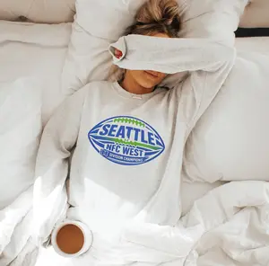 Vintage Seattle Sweatshirt, NFC West Champions Unisex Crewneck Sweater