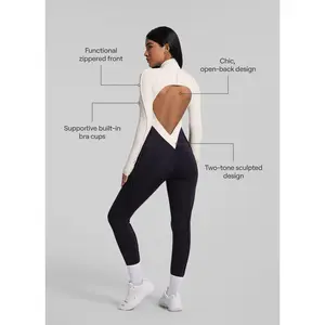 Two-Tone Full-Length Catsuit | Catline Collection | Womenswear, Jumpsuit