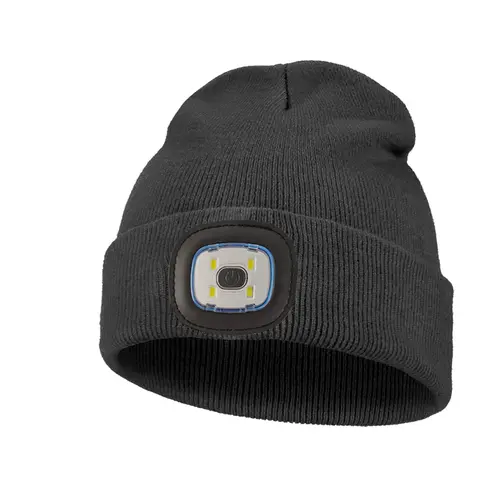 USB Rechargeable LED Light Hat, Warm Knit Winter Cap, Outdoor Sports Fishing Cap for Night Adventures, Perfect for Walking Fishing Camping