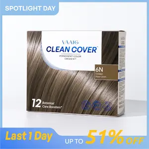 Vaaig Hair Dye Cream 6N Golden Hour Linen Salon-Grade Vibrant Color Long-Lasting Fade-Resistant Gentle for Sensitive Scalp Low-Allergy Formula Dermatologically Tested Food-GradeCertified Safe for Home Use Easy Application All-in-OneHair Coloring & Care, H