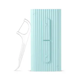 1PC Dental Floss Portable Case Travel Floss Storage Case Toothpicks Dispenser Refillable Dental Floss Container Automatic Floss Stick Organizer