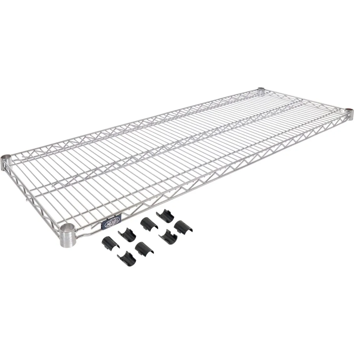 Global Industrial S1424S Nexel Heavy-Duty Stainless Steel Wire Shelf - Silver, 24x14in - Wire Steel Shelving & Storage, Heavy-Duty Shelving & Storage, Heavy-Duty Stainless Steel Shelving & Storage