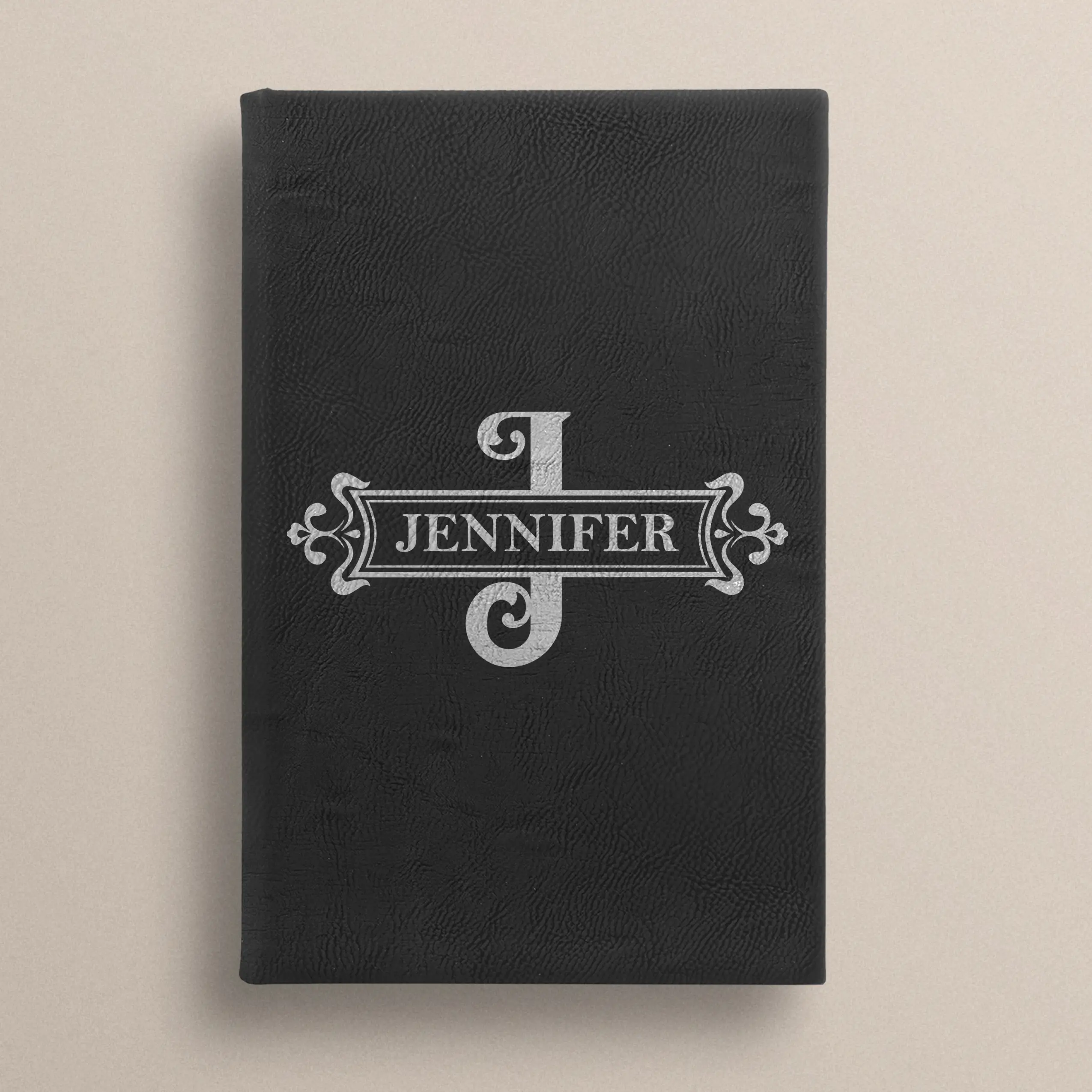 Personalized Leatherette Diary, Custom Name Journal Notebook, Writing Journal, Stylish Personalized Gift for Her or Him