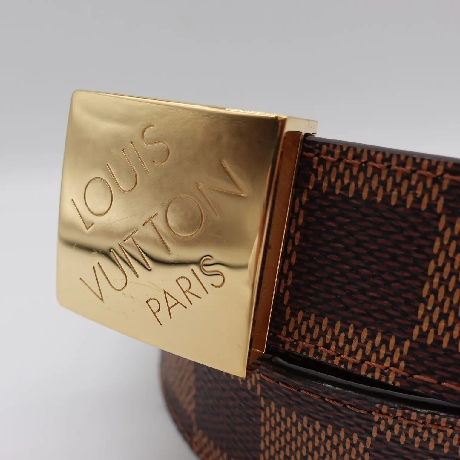 Pre-owned Louis Vuitton Damier Ebene Ceinture Carre Belt  display picture 1