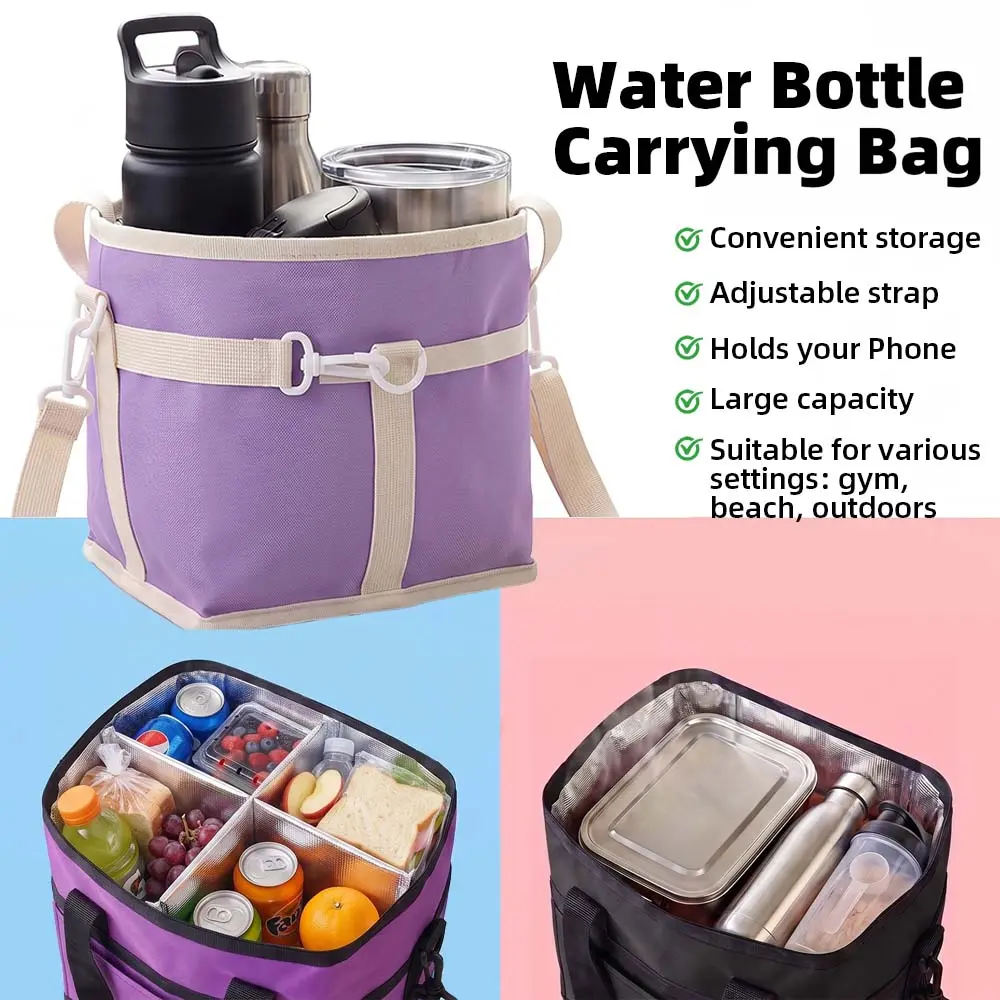 The Ultimate Hands-Free Drink Carrier Tote | Spill-Proof Multi-Cup Caddy with Sturdy Dividers for Outdoor & Daily Use