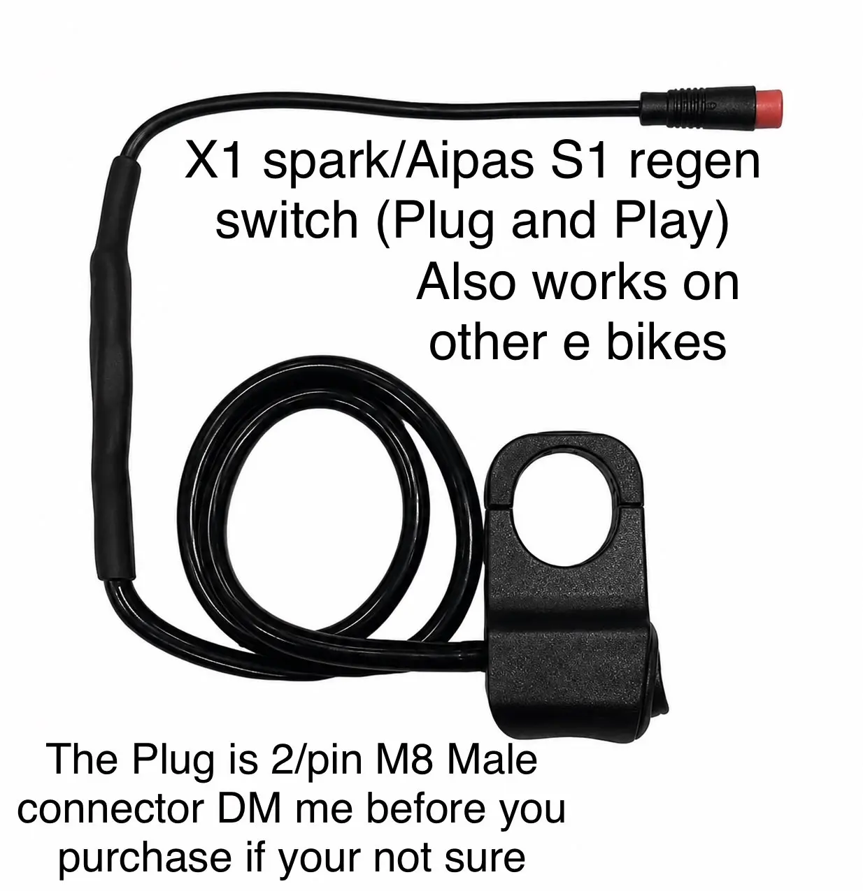 Regen Switch For E motos Works on X1 Spark&Aipas S1 and other E  motos aswell