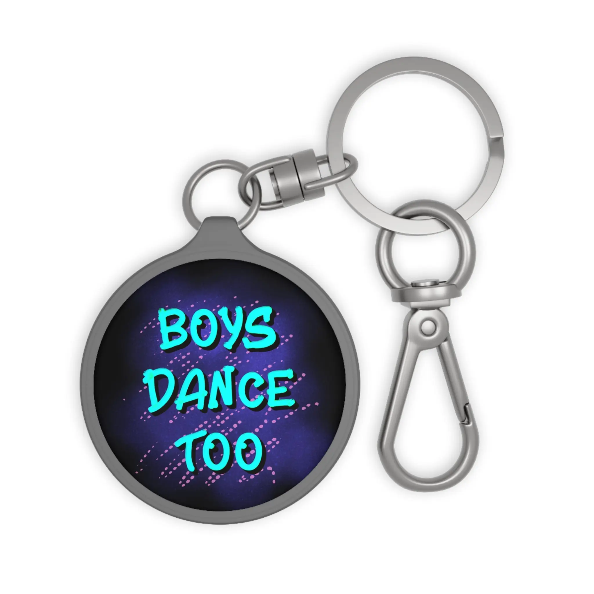 Boys Dance Too Keyring Tag