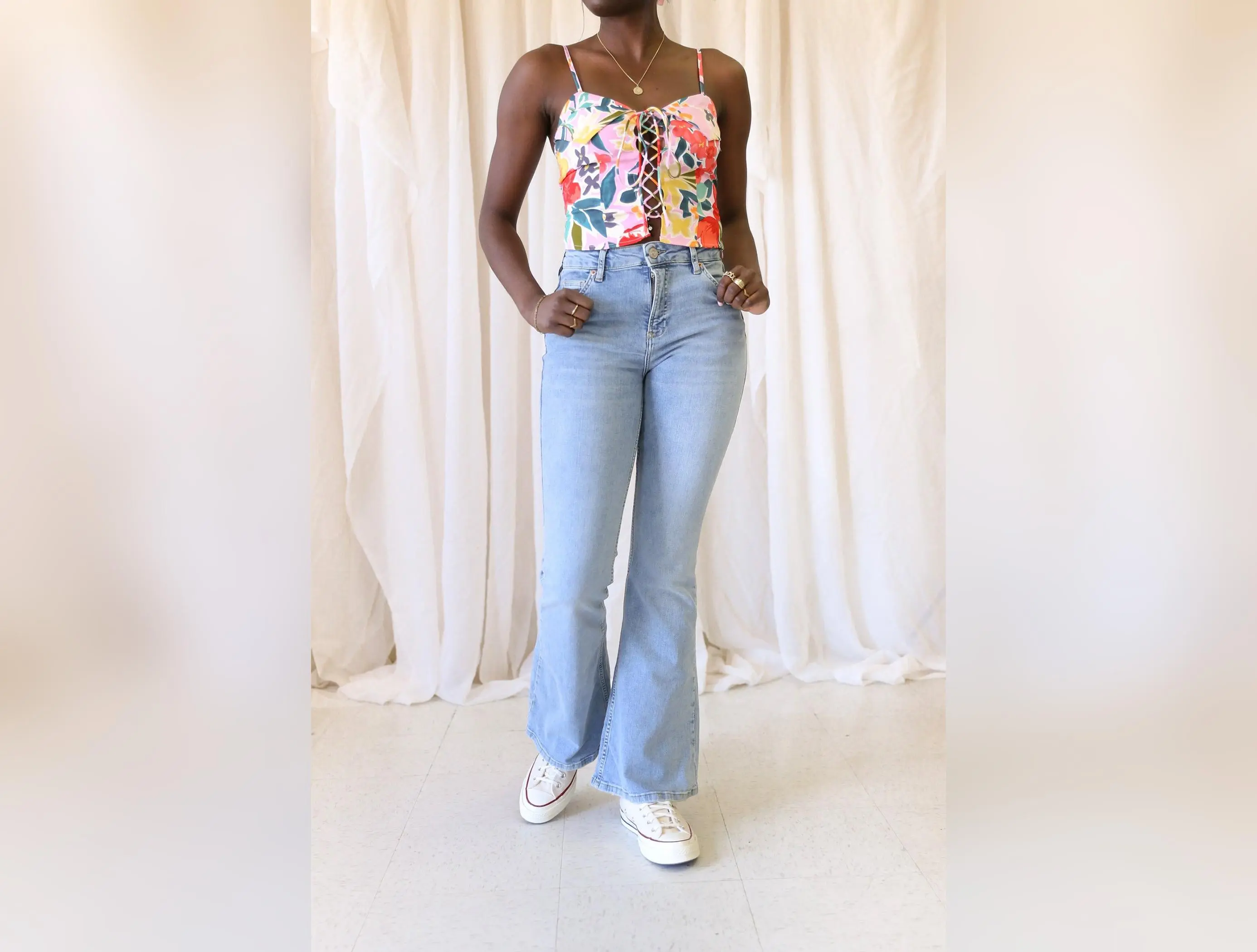 Mid Rise Flare Jeans by BDG