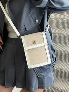 New Fashion Design High-Quality Shoulder Bag, Gingham Pattern, Casual Style, French Lazy Wind, Trendy Bag, All Seasons