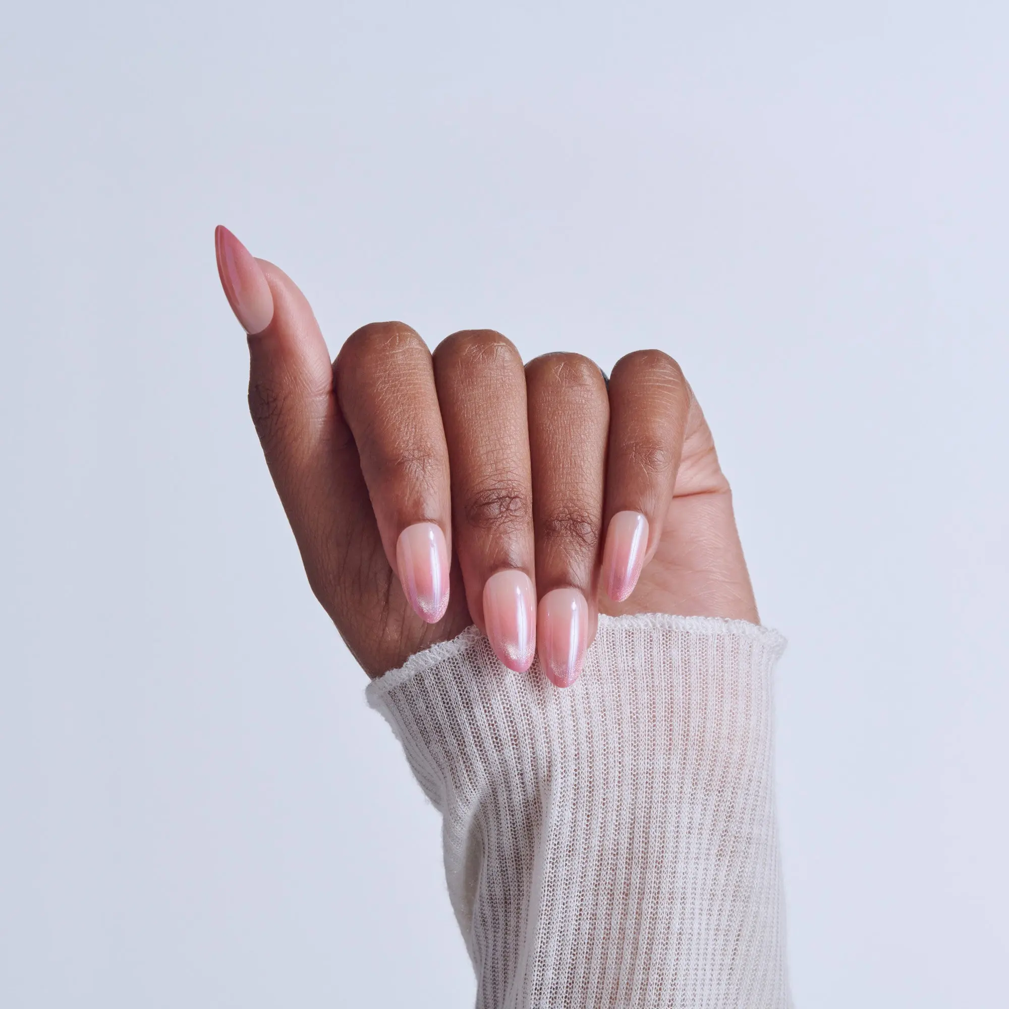 Kiss Glam Embellished Press On Fake Glue Nails - Stardust Wonder | Design, Pink, Medium, Almond