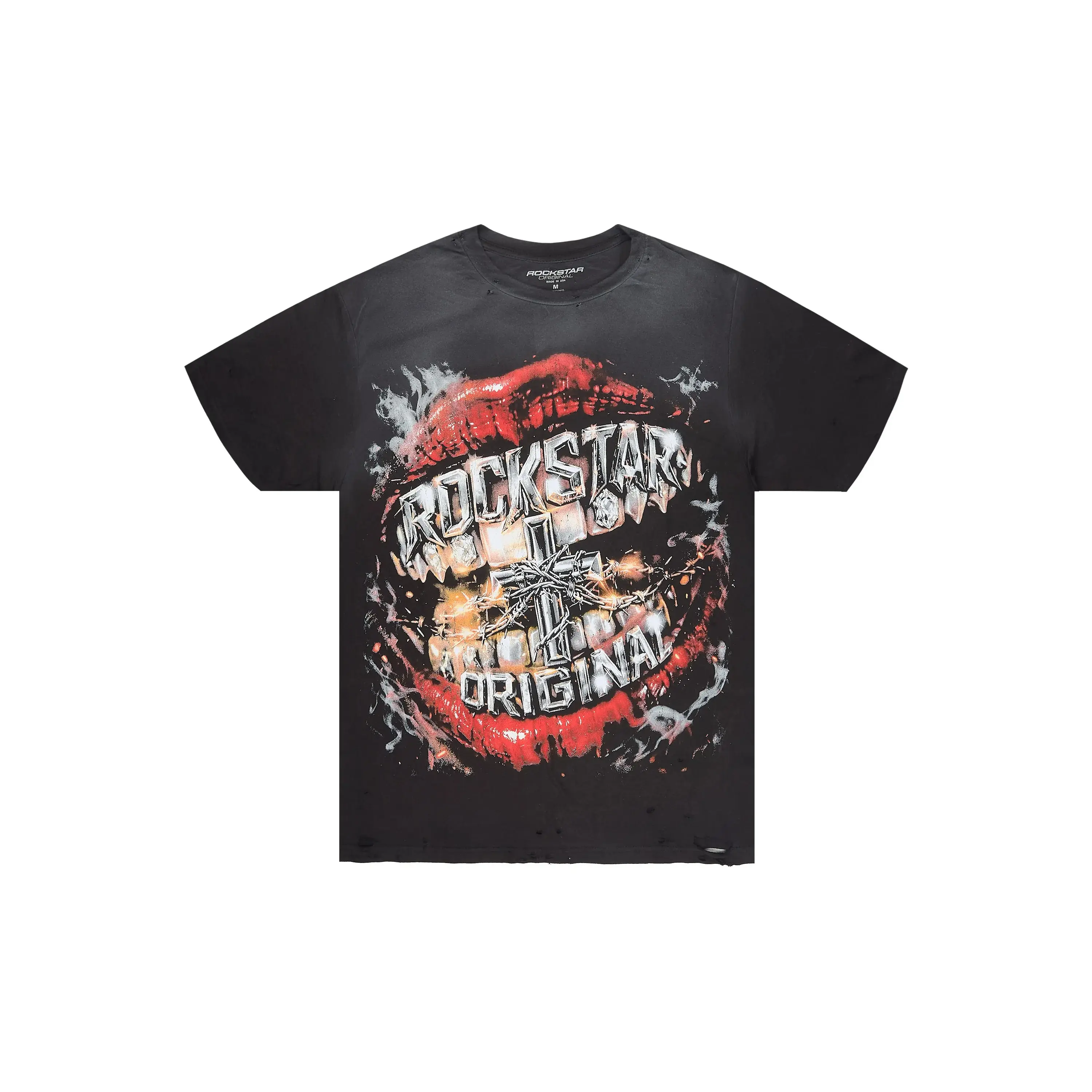 Deracha Black Oversized Graphic T-Shirt