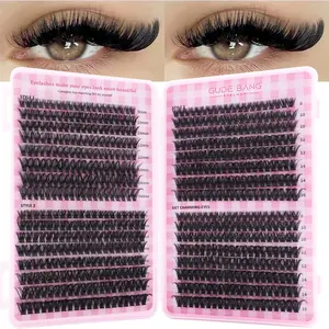 Volume D Curl False Lashes for Beginners, Natural Look, Long-Lasting Eye Makeup, Mixed Lengths, Non-Toxic, Dense Style