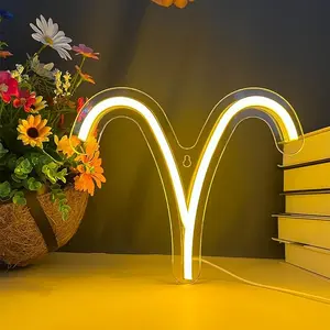 Zodiac Horoscope Neon Sign - Featuring Aries Horoscope Symbol, Perfect for Home or Office Decor