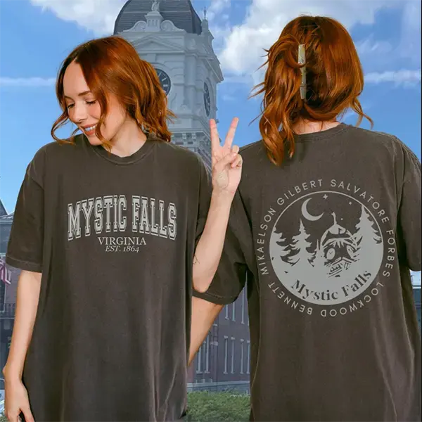 Mystic Falls TVD T-Shirt Vampire Lover Merch Covington Convention Outfit Tshirt