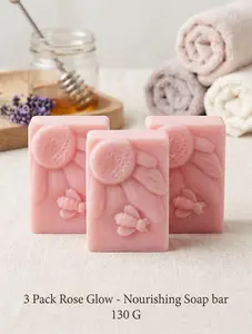 3 Pack - Rose Glow – Nourishing Soap Bar