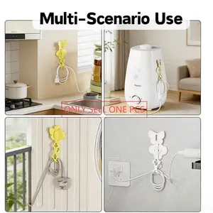 Multifunctional Power Cord Organizer, Kitchen Cable Management Holder, Wall-Mounted Wire Organizer for Home Use, Essential Storage Solution