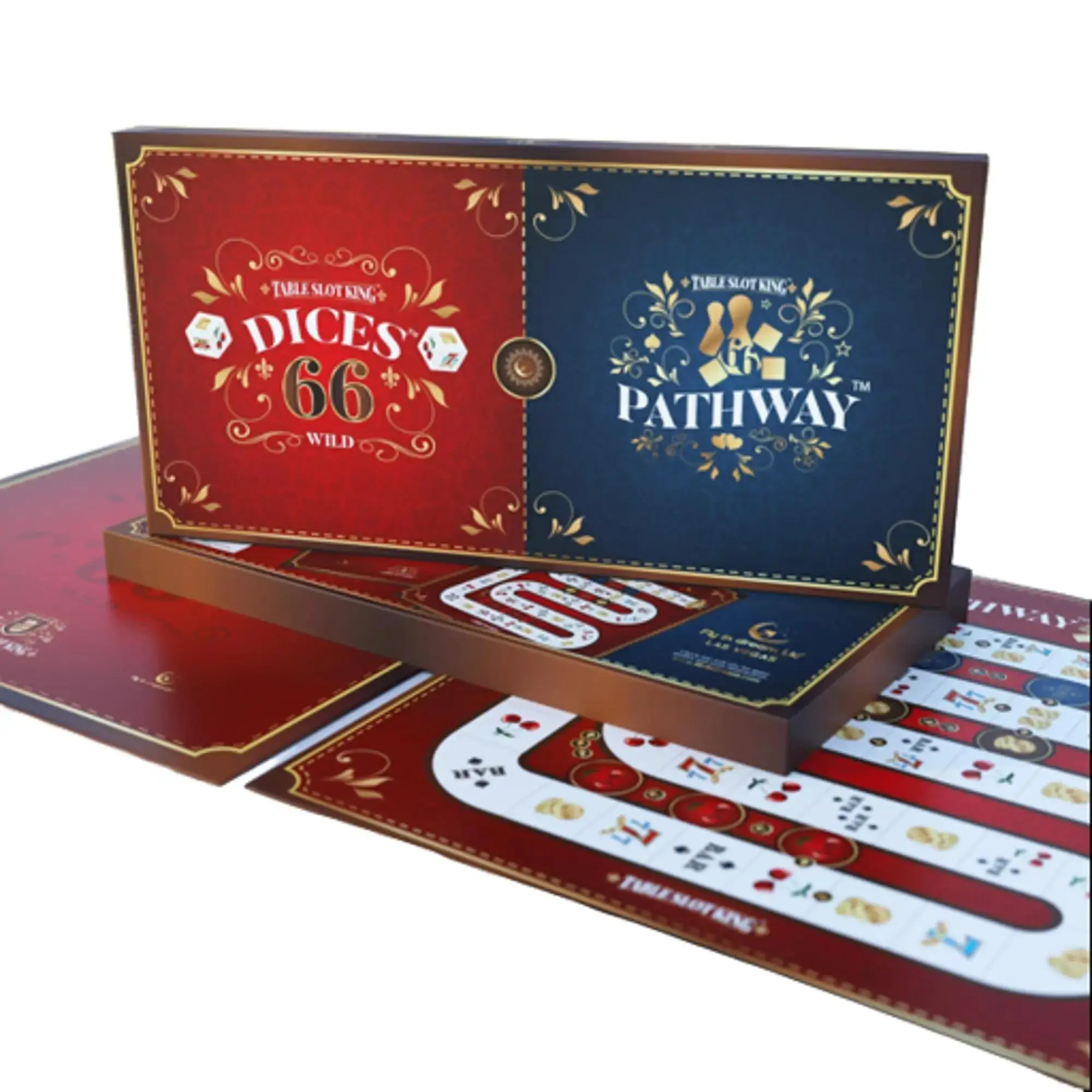 Dices 66 & Pathway 66 - 2 board games in one box