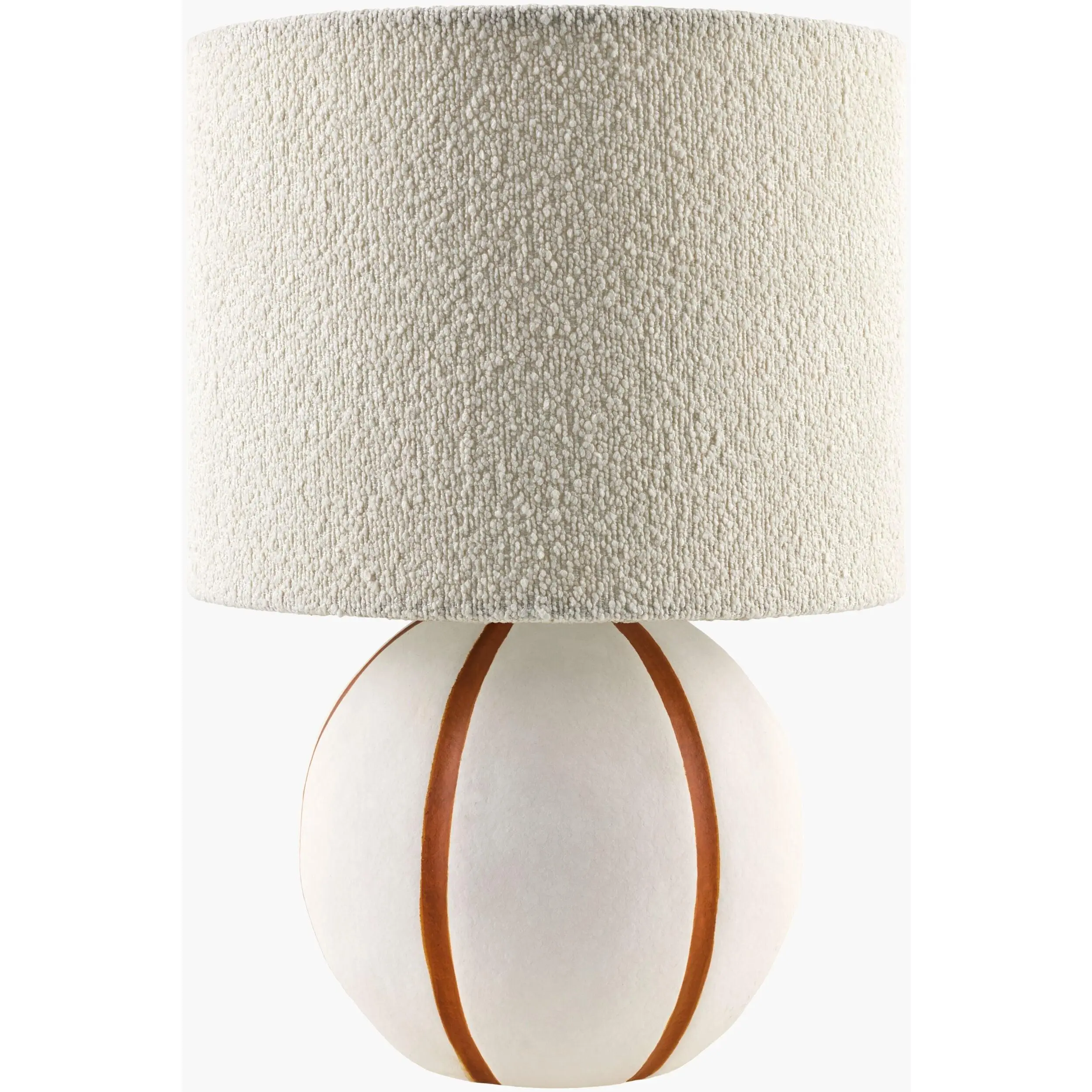 Warm Beige Traditional Table Lamp with linen details for bedside or console tables
