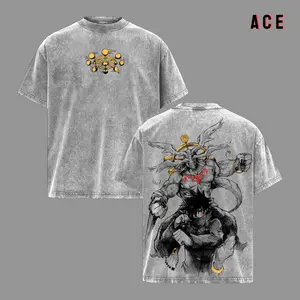 Megumi Fushiguro Mahoraga - Jujutsu Kaisen Tee, Vintage Washed Oversized Anime T-Shirt, Shikigami Mahoraga Graphic Top, Unisex Streetwear Apparel, Soft Classic Menswear Clothing, JJK Curse Technique Design, Anime Fan Gift Tee