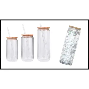 Sublimation Snow Globe Glass Can