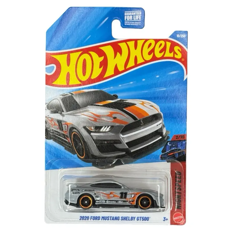 Hot Wheels Mainline 2020 Ford Mustang Shelby GT500 Silver HW Art Cars 2/10