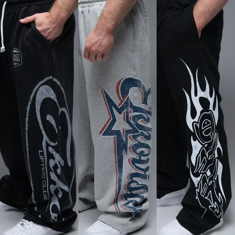 EKKO Oversized Graphic Fleece Sweatpant
