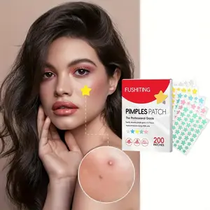 Multicolor Star-Shaped Hydrogel Acne Patches, 560/840/1680 Pieces, Invisible Fading Imperfections, Gentle Skin Fit, Ideal for Celebrations, Photography, Daily Use