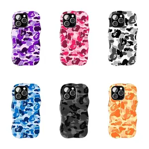 Blue Camo BAPE Phone Case,Suitable for iPhone 17-11 Pro Max/Plus