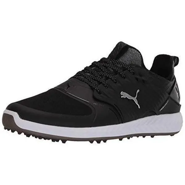 PUMA GOLF Men's Ignite Poweradapt Caged Golf Shoes, Black, US Size: 7 (Medium)