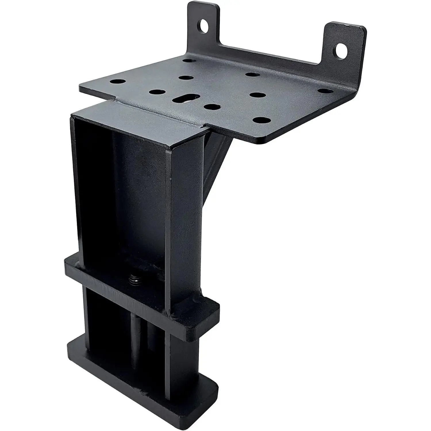 Heavy Duty Metal Rectangular Winch Hitch Mounting Plate, Fits 2"x4" Stake Pocket, Compatible with 2500-3500LB ATV/UTV Winches