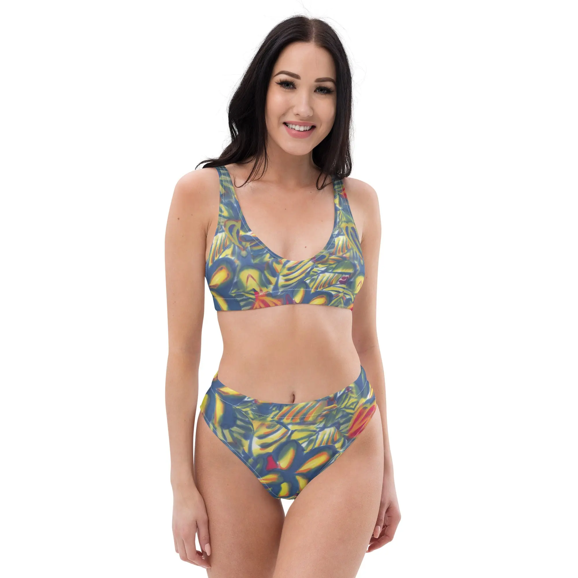 Bora Bora Tropical Recycled high-waisted bikini