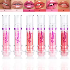 HANDAIYAN Plumping Clear Lip Gloss Jelly Finish, Mirror Shine Fuller Lips, Moisturizing Non-Sticky, Perfect for Daily Commute/Natural Makeup/Quick Touch-Ups