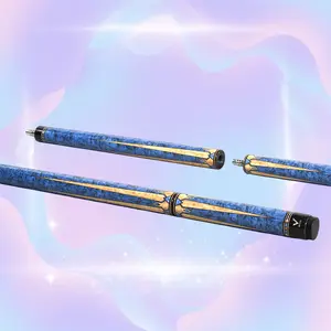 EVO Pegasus Jump Cue - Skyflare | 3-Piece, Mini 3/8-8 Ultra-Stiff Joint, 29 in Glass Fiber Shaft, 13.9 mm Brown Bakelite Tip, Carbon/Glass Butt, 11-12 oz, Wrapless Grip