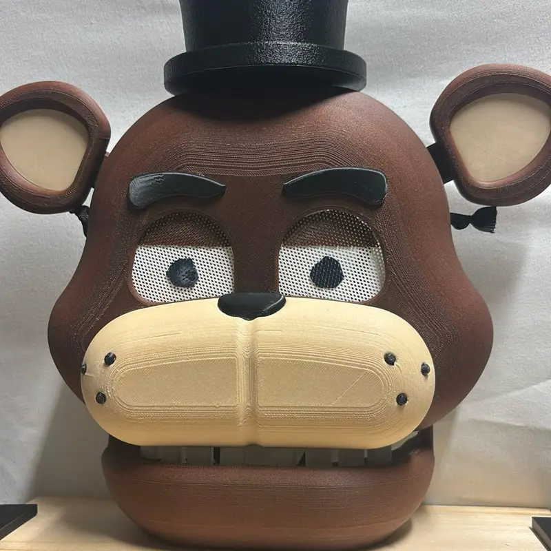 Freddy Mask, Five Nights at Freddy’s, moveable mouth, eyes
