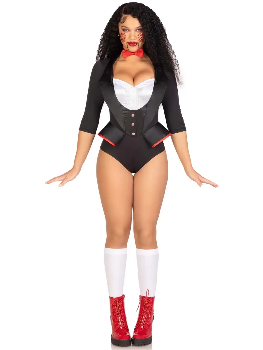 Leg Avenue Small 4-Piece Dog & Cat Tuxedo Costume Set - High-Quality Bodysuit, Includes Bow Tie, Innovative & Creative Design Accessories, Model 87154-00701
