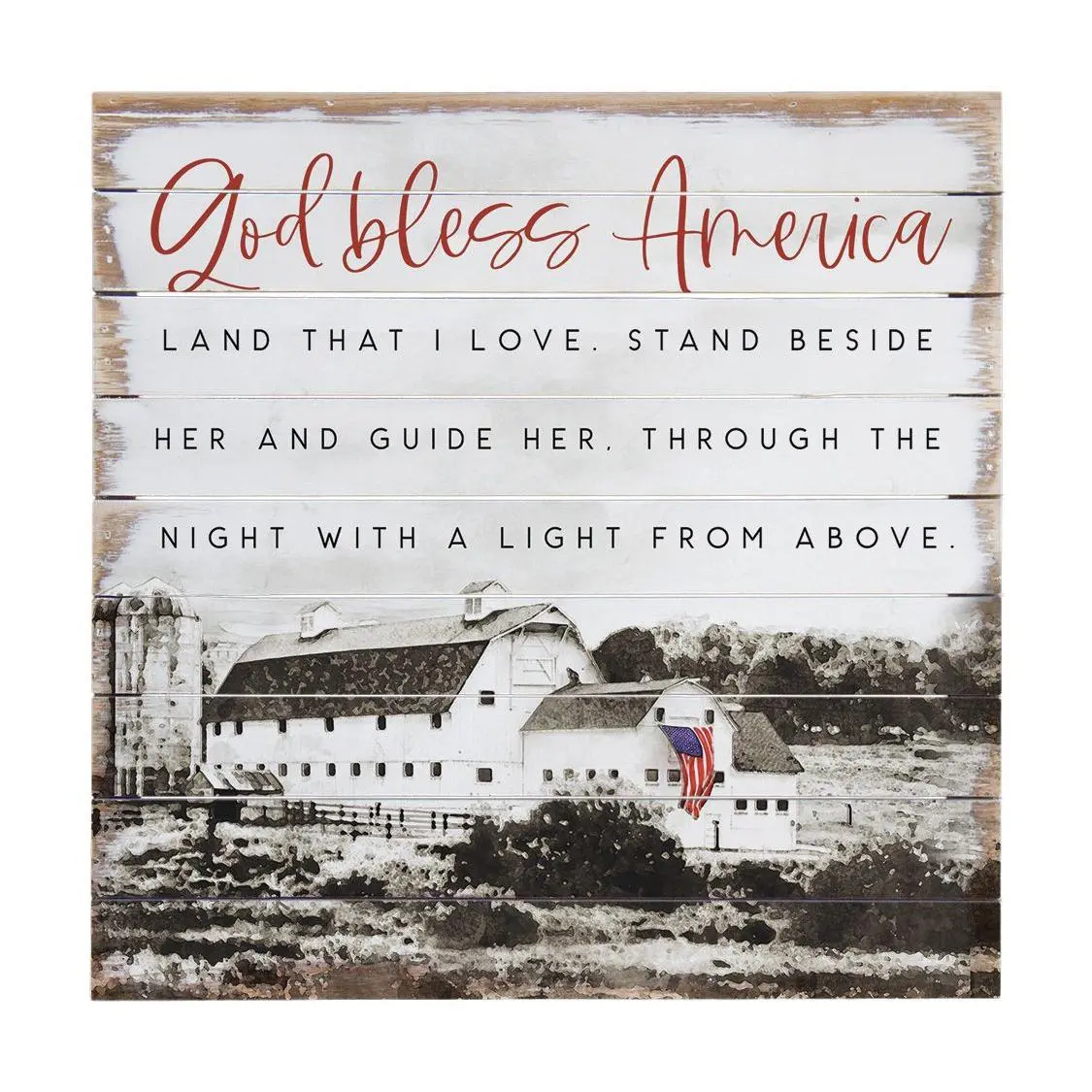 Sincere Surroundings 14" God Bless America Perfect Pallet