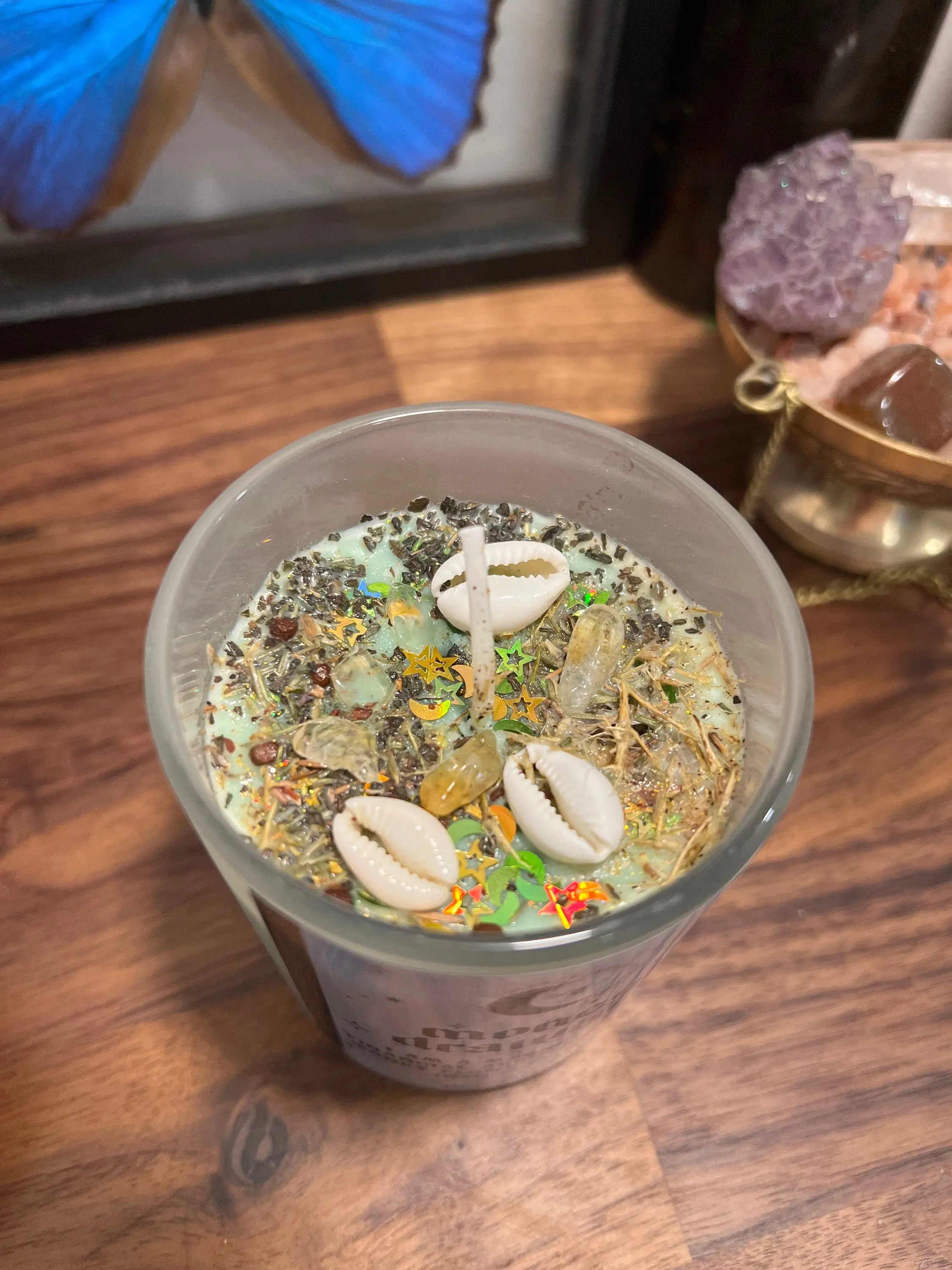 Money Spell Candle - Draw in Prosperity Wealth Abundance - Charged Hoodoo Spell Candle -  Witchcraft Wicca - Spiritual Candle Ritual
