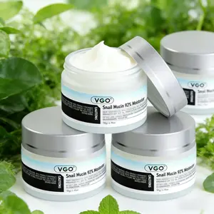 GO Vitamin C Facial Serum Essential Oil & Snail Mucin 92% Moisturizing Cream Set:Hydrating Skincare, Fades Acne Marks , Soothes Sensitivity & Redness, Lightweight Non-Greasy Formula for Daily Routine Moisturizer