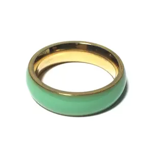Seafoam Green Surf Ring - 18K Gold Plated 