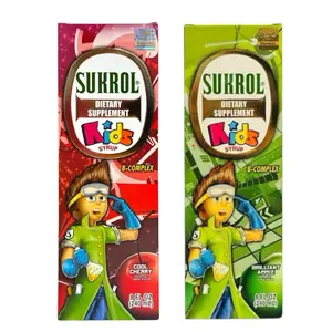 SUKROL KIDS B-COMPLEX SYRUP APPLE FLAVOR | SUKROL NIÑOS COMPLEJO B JARABE SABOR MANZANA