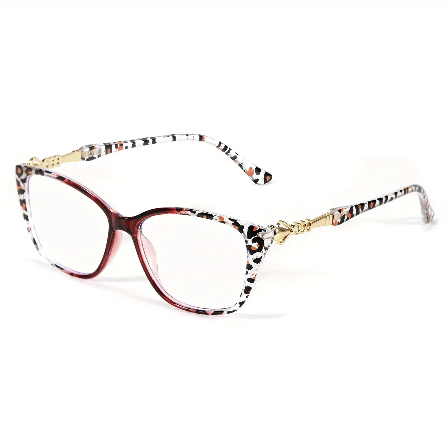 Women'S Eyewear - Fashion Cat Eye Glasses With Mirror Legs Stylish For ...
