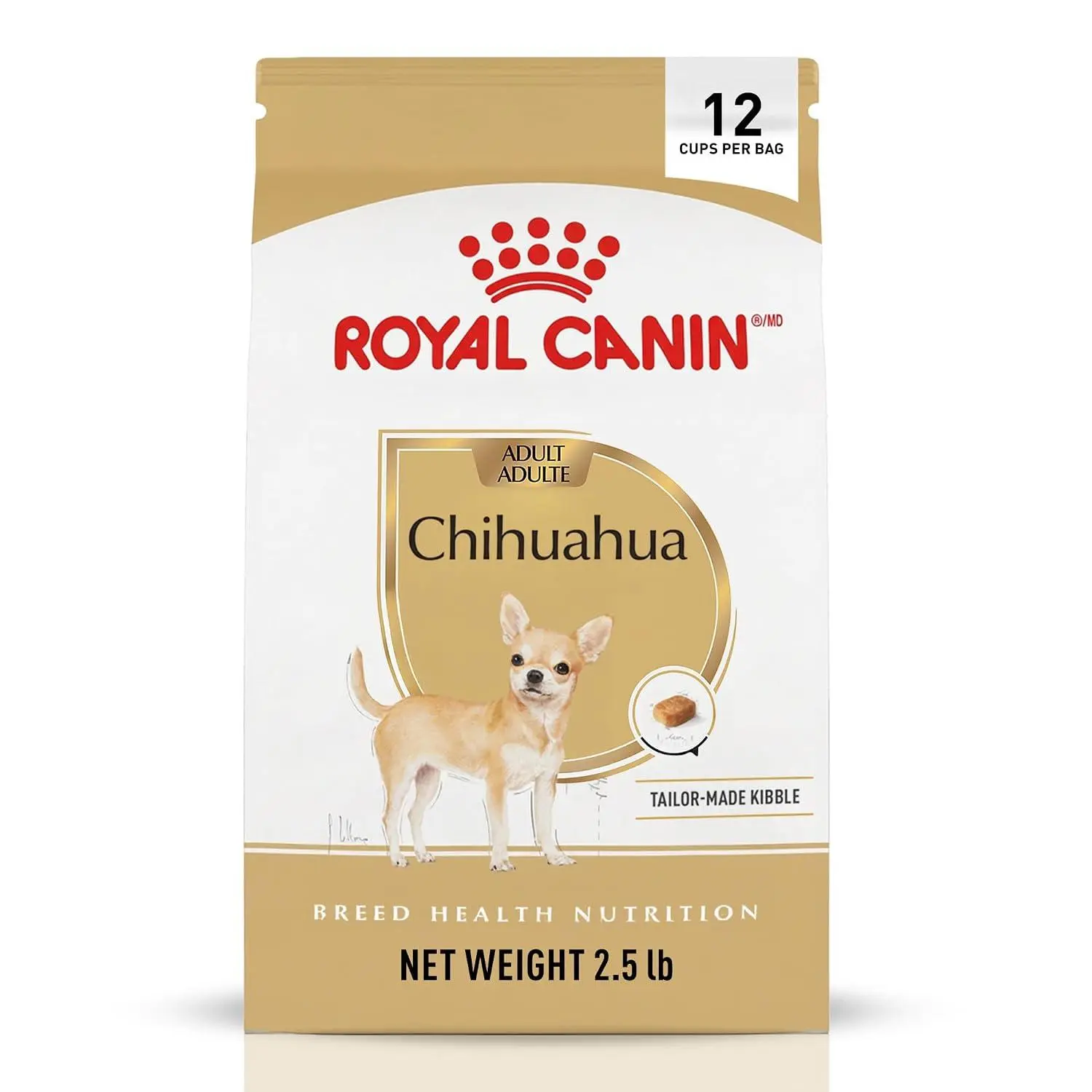 ROYAL CANIN Breed Health Nutrition Chihuahua Adult Dry Dog Food, 2.5 lb Bag | Breed Specific Nutrition, Supports Healthy Digestion, Small Kibble Size for Tiny Jaws, Ideal Weight Maintenance