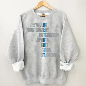 Vintage Detroit Sweatshirt, Lions Womens Apparel, Detroit Shirt, Aidan Hutchinson, Jared Goff Shirt, St. Brown Shirt