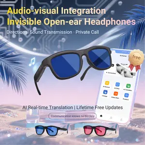 Gv90 Smart Dimmable Color-Changing Glasses, Wearable Smart Glasses, Smart Audio Glasses, Bluetooth-compatible Calling/music Playback/voice Assistant/radio Control, Driving/fishing/tourism/business/daily Use, Wireless Smartglasses Headphones