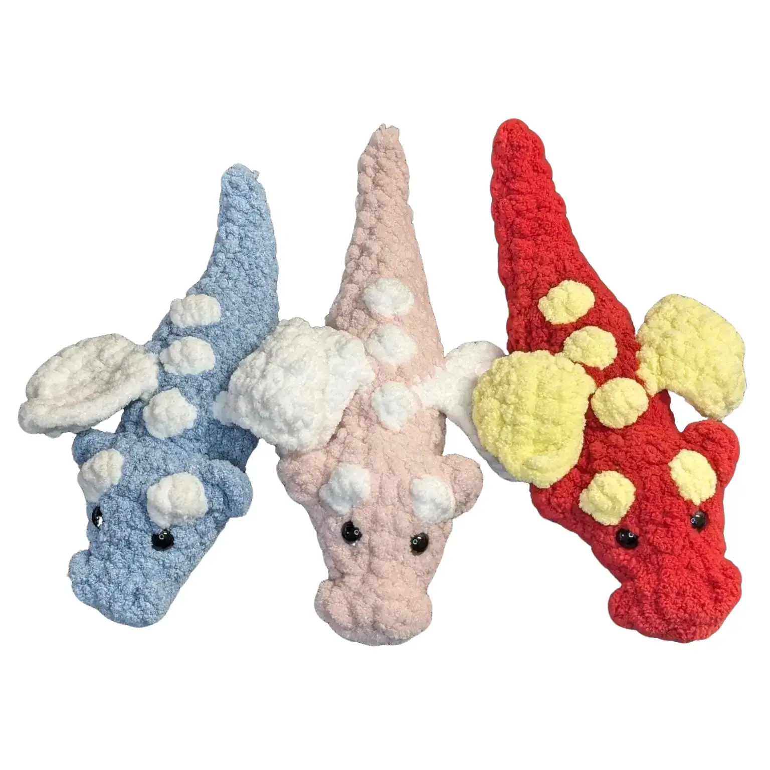 Lil Dragon Plushie - Handmade - Amigurumi - Crochet Dragon Stuffed Animal