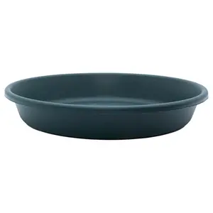 The HC Companies Classic 16 Inch Round Plant Pot Saucer Drip Tray, Evergreen