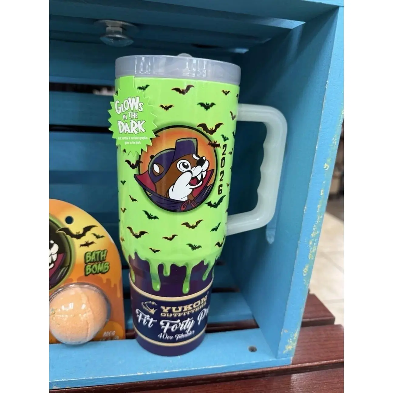 2026 NEW Buc-ee’s Halloween Glow N' The Dark Tumbler 40oz With Handle